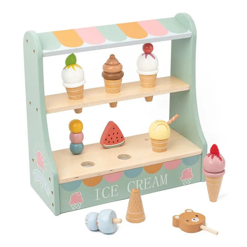 Montessori Ice Cream Playset – Pretend Food Toys for Kids Trikidsworld