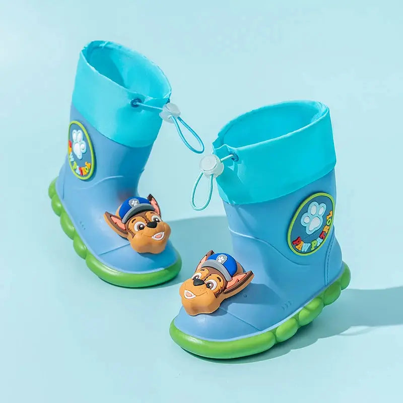 PAW Patrol children's rain shoes, non-slip mid-tube soft soled rain boots, baby waterproof rubber shoes Trikidsworld