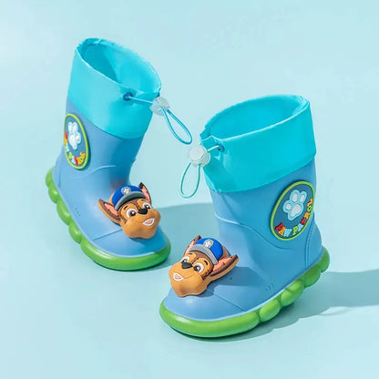 PAW Patrol children's rain shoes, non-slip mid-tube soft soled rain boots, baby waterproof rubber shoes Trikidsworld