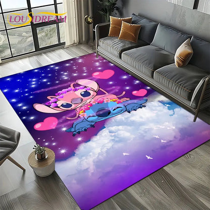 Cute Stitch 3D Non-slip Carpet for Kids | Disney Room Decor Trikidsworld