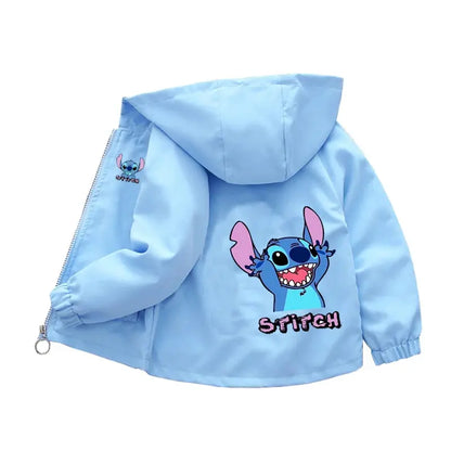 Kids labubu Clothes Autumn Baby Boys Girls Jacket Fashion Cartoon Stitch Print Outerwear for Kids Clothes Children Summer Coat Trikidsworld