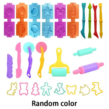 Kids Play Dough Tool Kit – Animal & Ocean Molds Set Trikidsworld