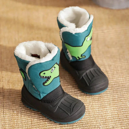 Kids Snow Boots  Unicorn Waterproof Slip Resistant Cold Weather Shoes Boy Girls Rubber Boots Winter Fashion Hiking Sneakers Trikidsworld