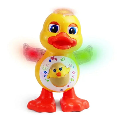 Electric Dancing Duck Funny Blink Eyes Flashing Light Shake The Body Cute Musical Cartoon Animal Educational Toy Children Gift Trikidsworld