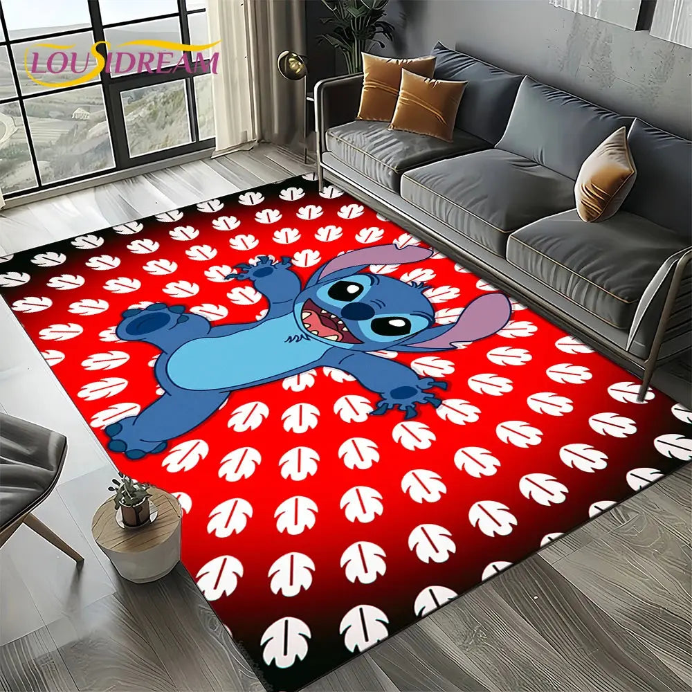 Cute Stitch 3D Non-slip Carpet for Kids | Disney Room Decor Trikidsworld