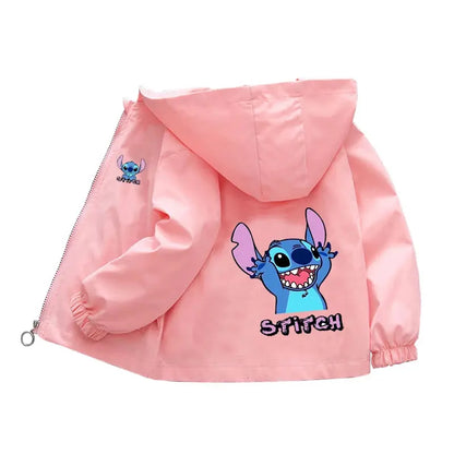 Kids labubu Clothes Autumn Baby Boys Girls Jacket Fashion Cartoon Stitch Print Outerwear for Kids Clothes Children Summer Coat Trikidsworld