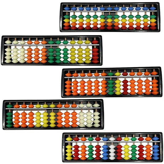 Children's Plastic Abacus Soroban Calculator Counting Tool 13 Digit Rods Standard Abacus Mathematics Beginners Caculating Toy Trikidsworld