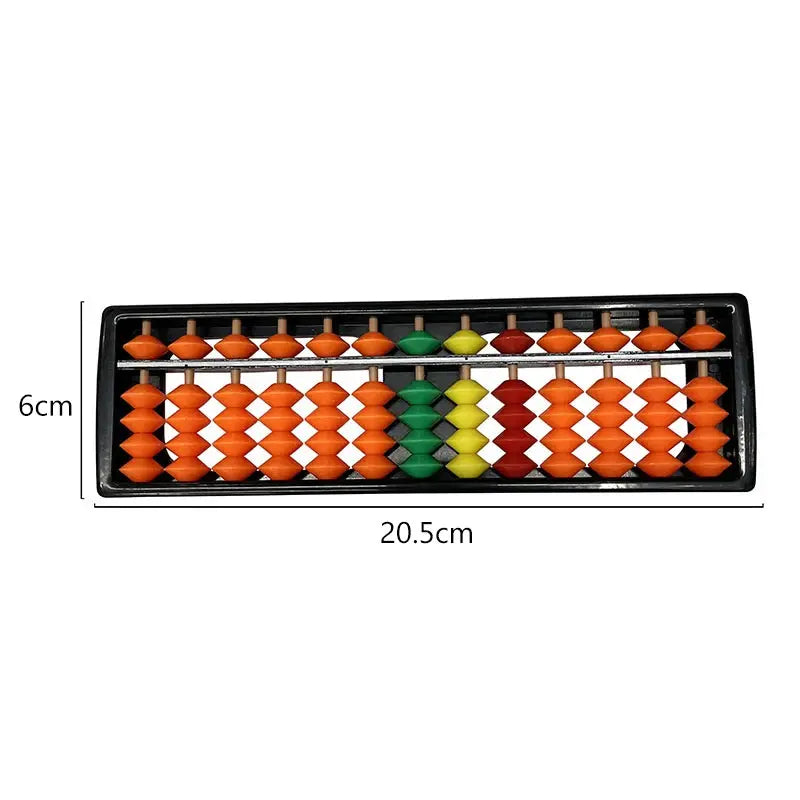 Children's Plastic Abacus Soroban Calculator Counting Tool 13 Digit Rods Standard Abacus Mathematics Beginners Caculating Toy Trikidsworld