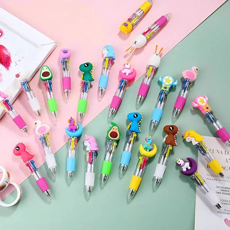 Mini 4-Color Multicolor Pens Trikidsworld