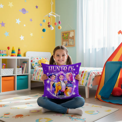 45CM Polyeste Pillowcase K Pop Demon Hunters Girls Boys Cartoon Pillowslip Printing Home Bedroom Decoration Kids Birthday Gifts Trikidsworld