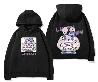 Labub labubu crazy zoo city surrounding hooded sweatshirt children's men and women autumn and winter fashion loose clothes Trikidsworld