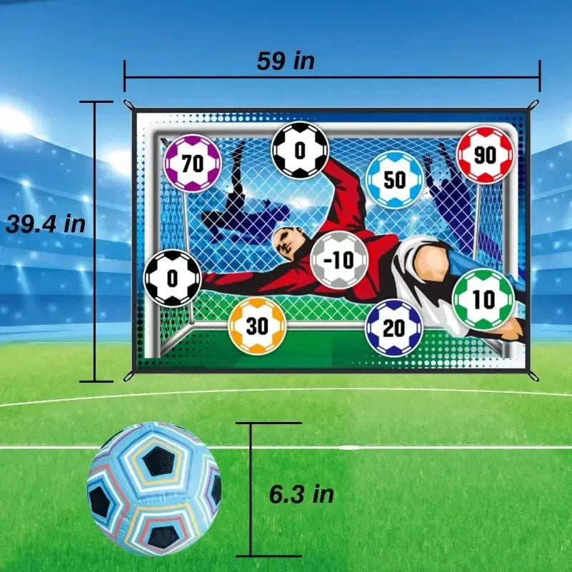 Soccer Game Mat Set Outdoor Indoor Soccer Toys Multiplayer Competitive Soccer Games Children Football Training Boy Gifts Trikidsworld