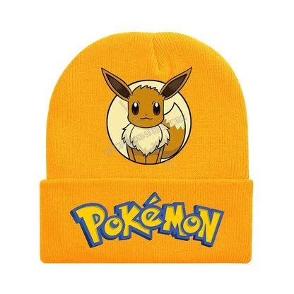 Pokemon Knitted Cap Headgear Pikachu Figure Winter Woolen Hat Cartoon Anime Skullies Beanies Boys Girls Bonnet Christmas Gifts Trikidsworld