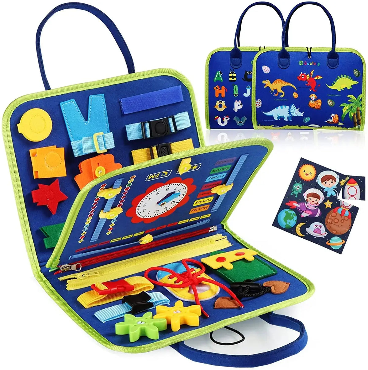 Montessori Toddler Busy Board,Autism Sensory Toys，Educational Activity Motor Skills Baby, Life Skills Learning Toys for Kids Trikidsworld