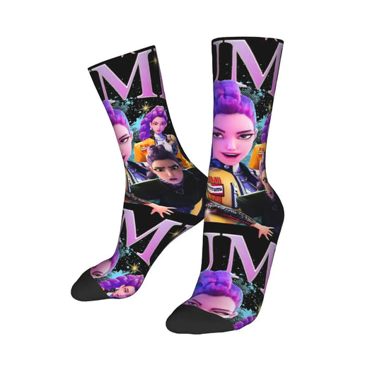 Rumi K pop Demon Hunters  Socks Huntrix Non Slip Stockings Men Quality Outdoor Sports Socks Autumn Harajuku Design Socks Trikidsworld
