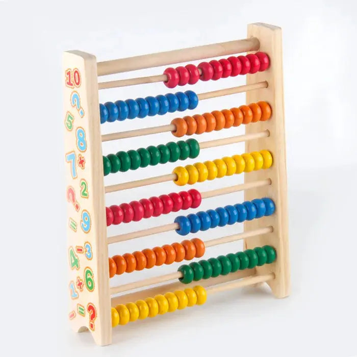 Wooden Abacus Toy Montessori Educational Counting Toy Kids Preschool Math Learning Toys Number Arithmetic Abacus Toddler Gifts Trikidsworld