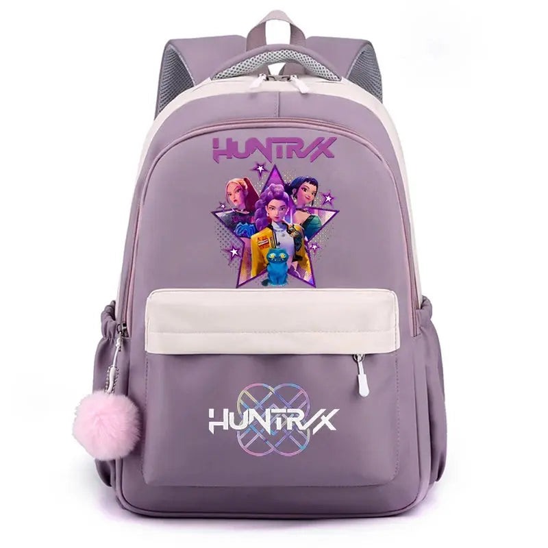 School Backpack for Students KPop Demon Hunters Daily Bagpack 2025 Hot Movie Print Backpacks for Girl Boy Laptop Usb Port Bag Trikidsworld