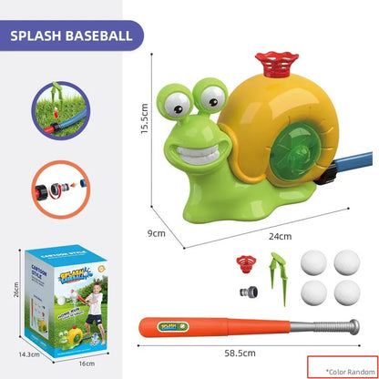 Summer Outdoor Sprinkler Snail with Baseball Spinning Sprinkler Lawn Playing Water Parent Child Interactive Toy Trikidsworld