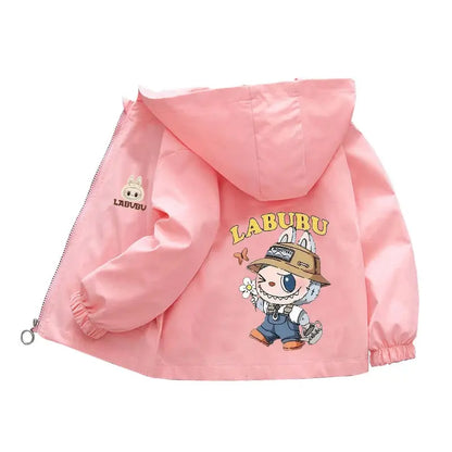 Kids labubu Clothes Autumn Baby Boys Girls Jacket Fashion Cartoon Stitch Print Outerwear for Kids Clothes Children Summer Coat Trikidsworld