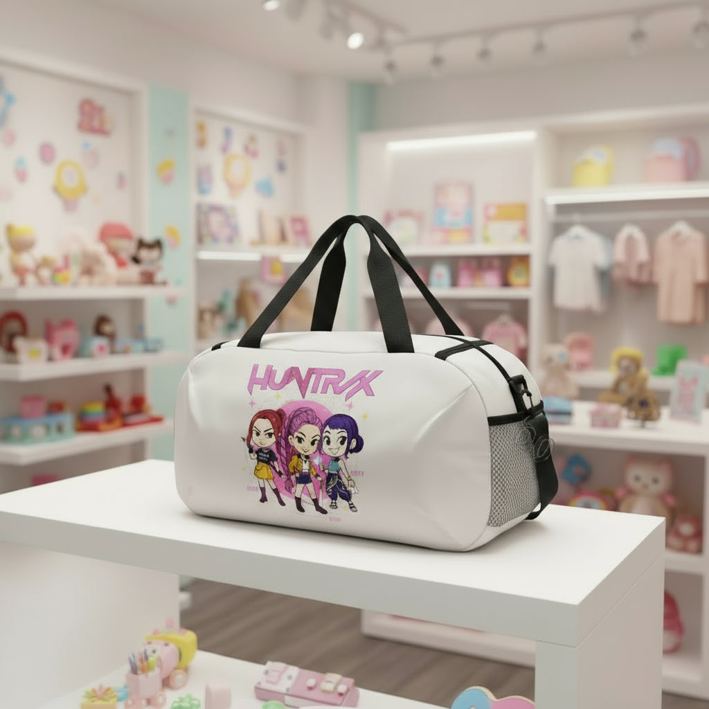 K Pop Demon Hunter Luggage Travel Bags Cartoon Printed Duffle Bag Outdoor Camping Large Capacity Bstorage Bags Birthday Gifts Trikidsworld