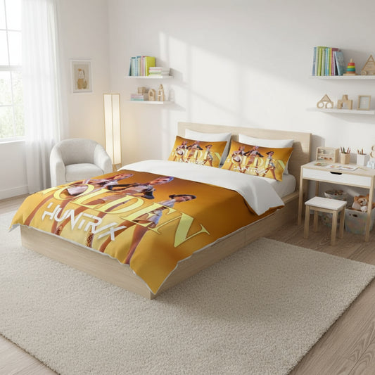 KPop Demon Hunters Bedding Sets EU single Comforter Quilt Bed Cover Duvet Cover Pillow Case 2-3 Pieces Sets Kids Adult Size Trikidsworld