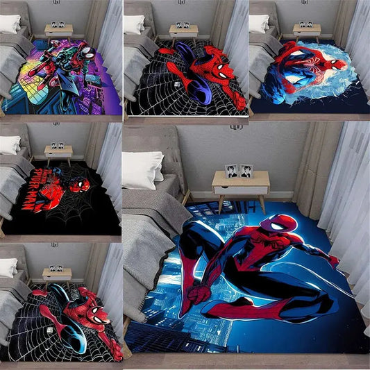 MINISO Disney Marvel Spider Man Carpet for Living Room Bedroom Kid's Home Area Rug Non-slip Washroom Floor Retro Mat Decoration Trikidsworld