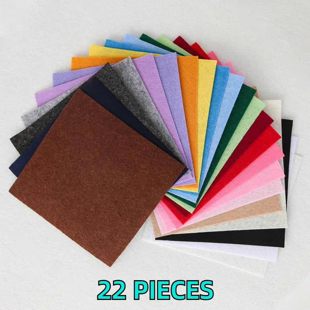 Sinofort Papier Feutrine 40 Couleurs - Set Loisirs Créatifs Avec Accessoires Pour Bricolage Enfants Et Adultes Tissu Feutre Doux Pour Poupées Animaux