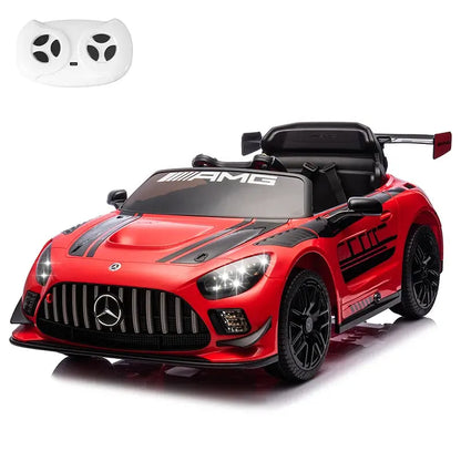 12V Licensed Mercedes-Benz GT3 Kids Ride on Car, Electric Vehicles for Kids Gifts,Ride on Toys with Remote Control, Music Trikidsworld