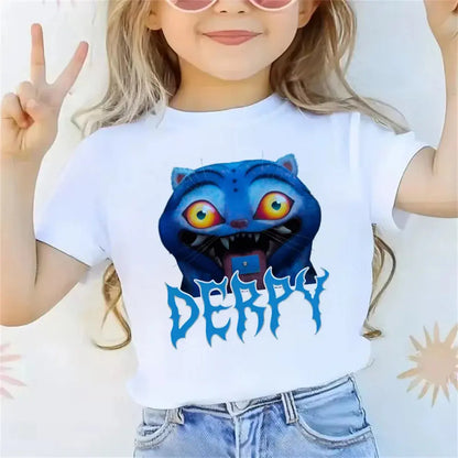 2025 Movie KPop Demon Hunters T-shirt Summer Short Sleeve Tee for Casual Loose Girl Boy Graphic Printed Tops Trikidsworld