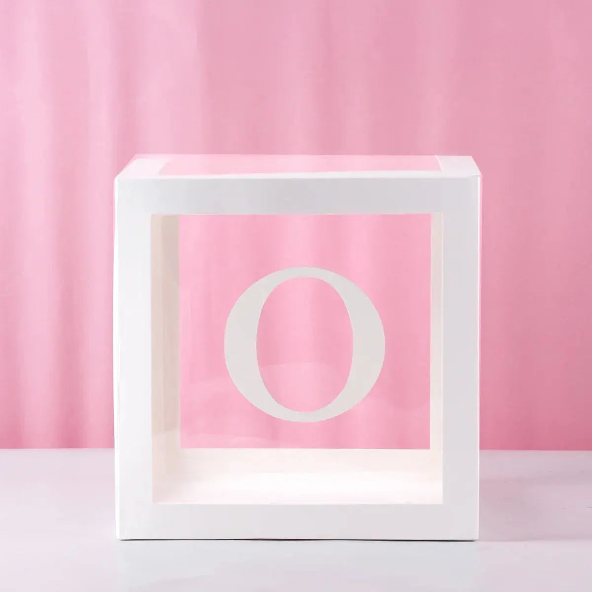 27/25cm Custom Transparent Letter Box A-Z Baby Shower Girl 1st Birthday Party Decoration Kids Wedding Birthday Balloon DIY Box Trikidsworld