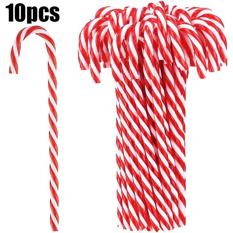 Xmas Candy Canes Pendant Acrylic Xmas Tree Twisted Crutch Hanging Ornament Happy New Year Christmas Party Home Decoration Gifts Trikidsworld