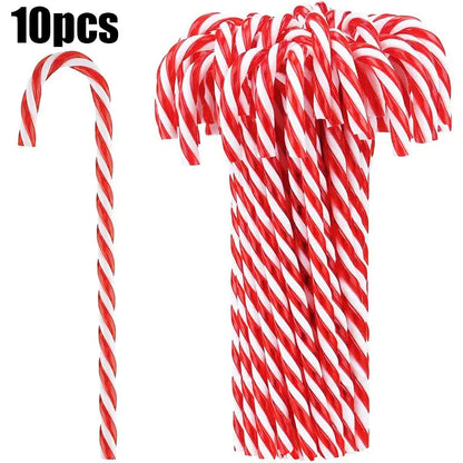 Xmas Candy Canes Pendant Acrylic Xmas Tree Twisted Crutch Hanging Ornament Happy New Year Christmas Party Home Decoration Gifts Trikidsworld
