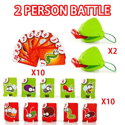 Frog Lizard Mask Wagging Tongue Lick Cards Board Games for Children Family Party Toys Antistress Funny Desktop Puzzle Game Toys Trikidsworld