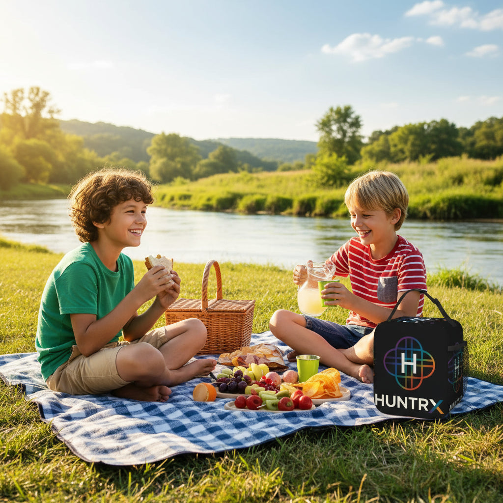 ZOEY Hamburger Ramyeon Ramen Huntrix Lunch Bag Demon Hunters Portable Lunch Box Unisex Travel Cooler Bag Oxford Tote Food Bags Trikidsworld