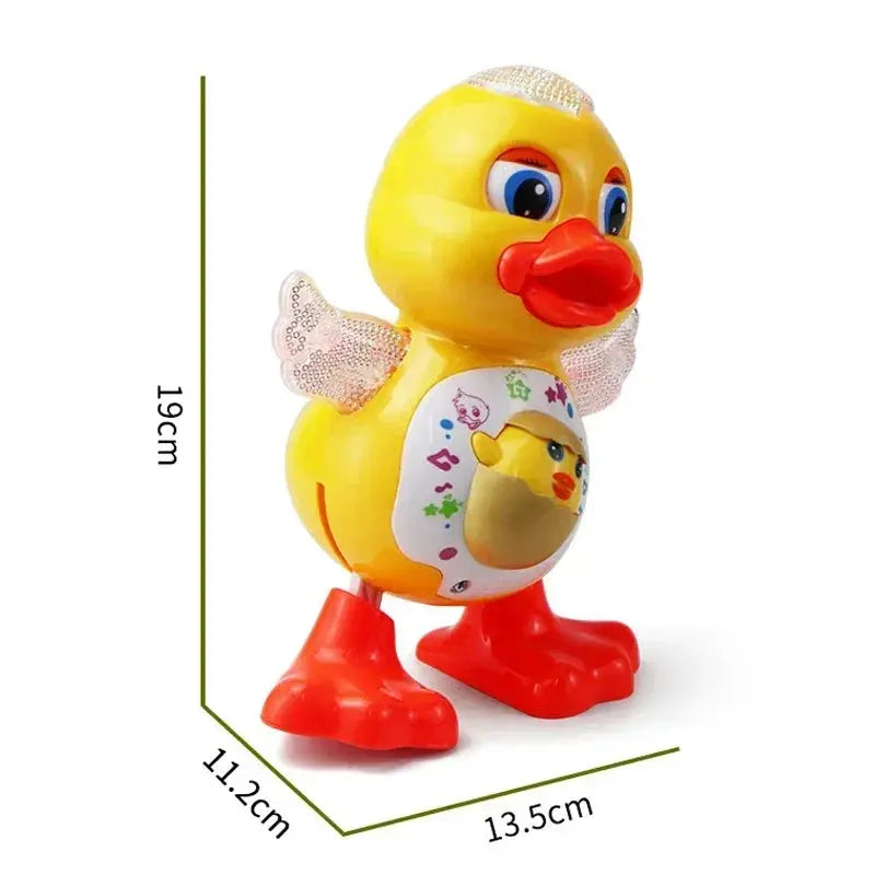 Electric Dancing Duck Funny Blink Eyes Flashing Light Shake The Body Cute Musical Cartoon Animal Educational Toy Children Gift Trikidsworld
