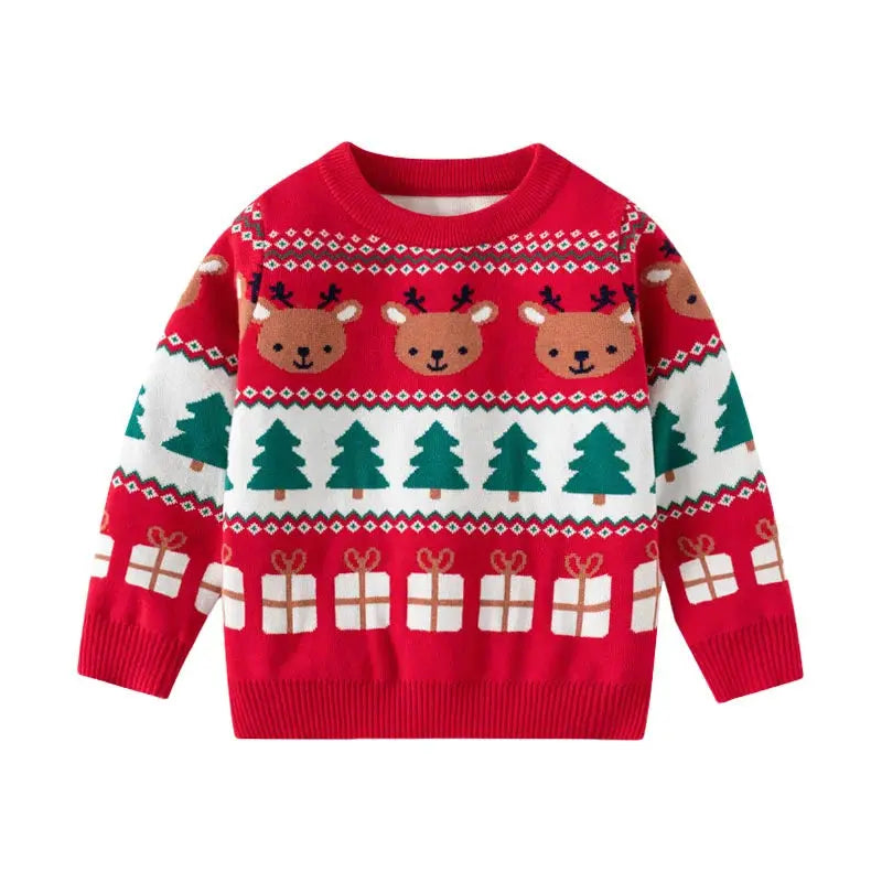 Christmas Sweaters 3-7T New Arrival Christmas Boys Girls Sweaters For Autumn Winter Snowman Children's Sweatshirts Baby Clothes Trikidsworld