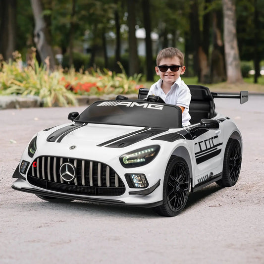 12V Licensed Mercedes-Benz GT3 Kids Ride on Car, Electric Vehicles for Kids Gifts,Ride on Toys with Remote Control, Music Trikidsworld