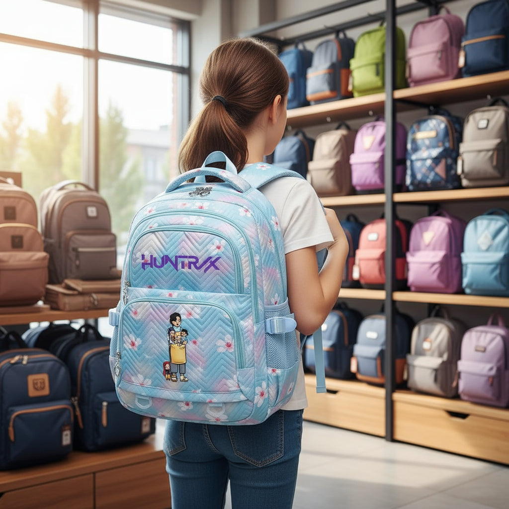 KPop Demon Hunters Backpack Rumi Mira Zoey HUNTR/X Saja Boys Print Cartoon School Bag Large Capacity Student Travel Backpacks Trikidsworld