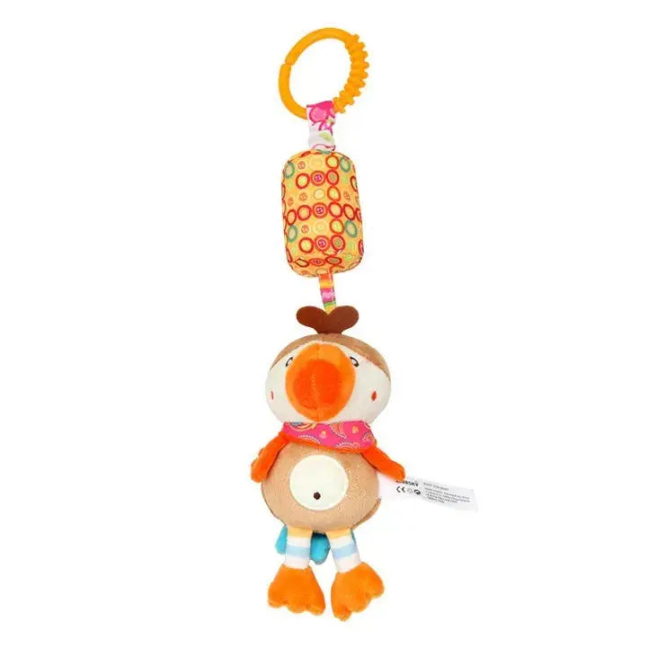 Baby Sensory Hanging Rattles Soft Learning Toy Plush Animals Stroller Infant Car Bed Crib with Teether for Bebe Babies Toddlers Trikidsworld