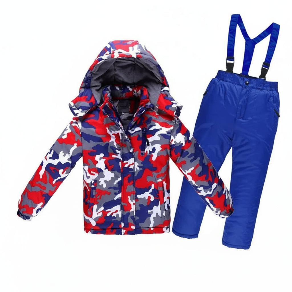 OLEKID -30 Degree Russian Winter Children Boys Ski Suit Thick Warm Waterproof Windproof Jacket Coat + Overalls Girls Snowsuit Trikidsworld