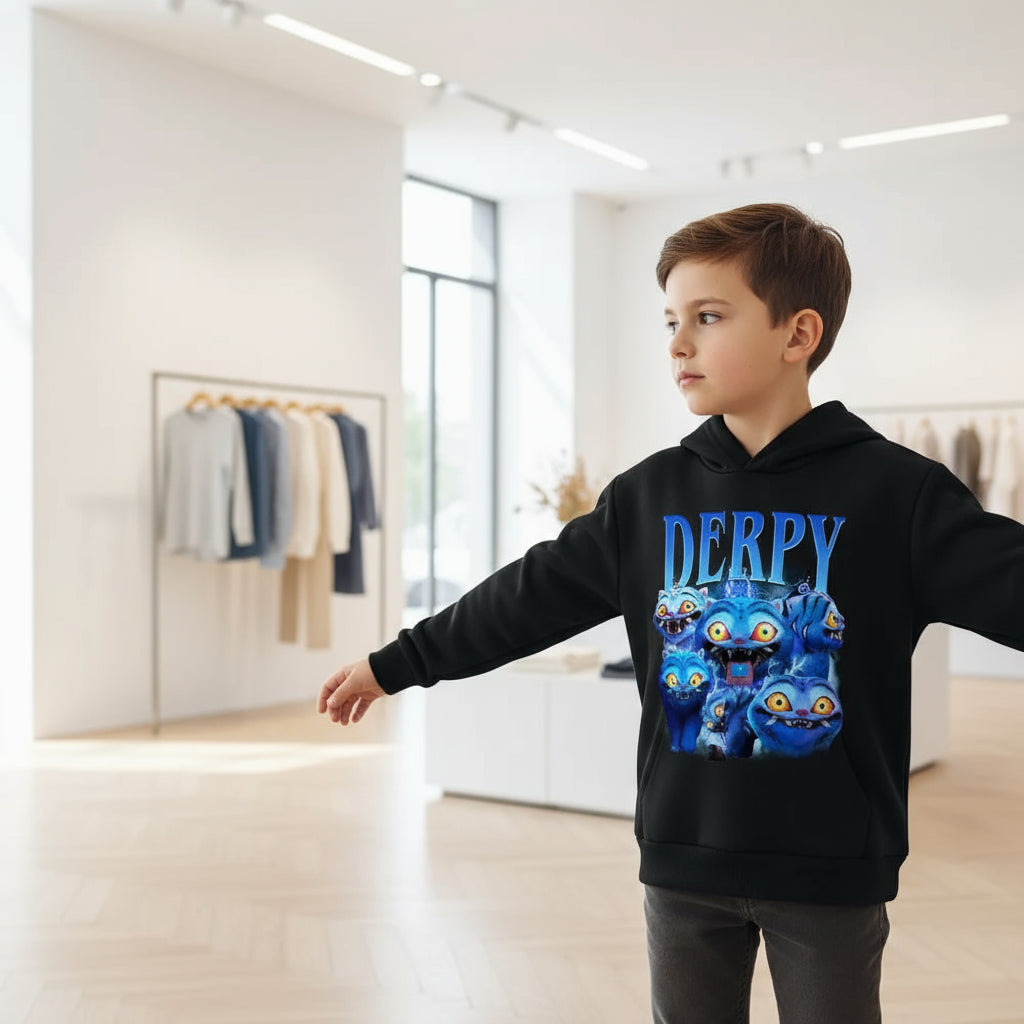 KPop Demon Hunter Rumi Derpy Cartoon Girls Boy Hooded Sweatshirt Warm Children's Wave Fashion Casual Tops Casual Girls Clothing Trikidsworld