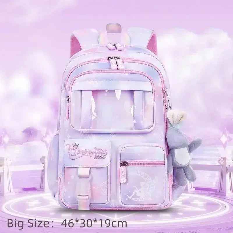 Princess Rainbow Backpack – Cute & Protective Schoolbag for Girls Trikidsworld