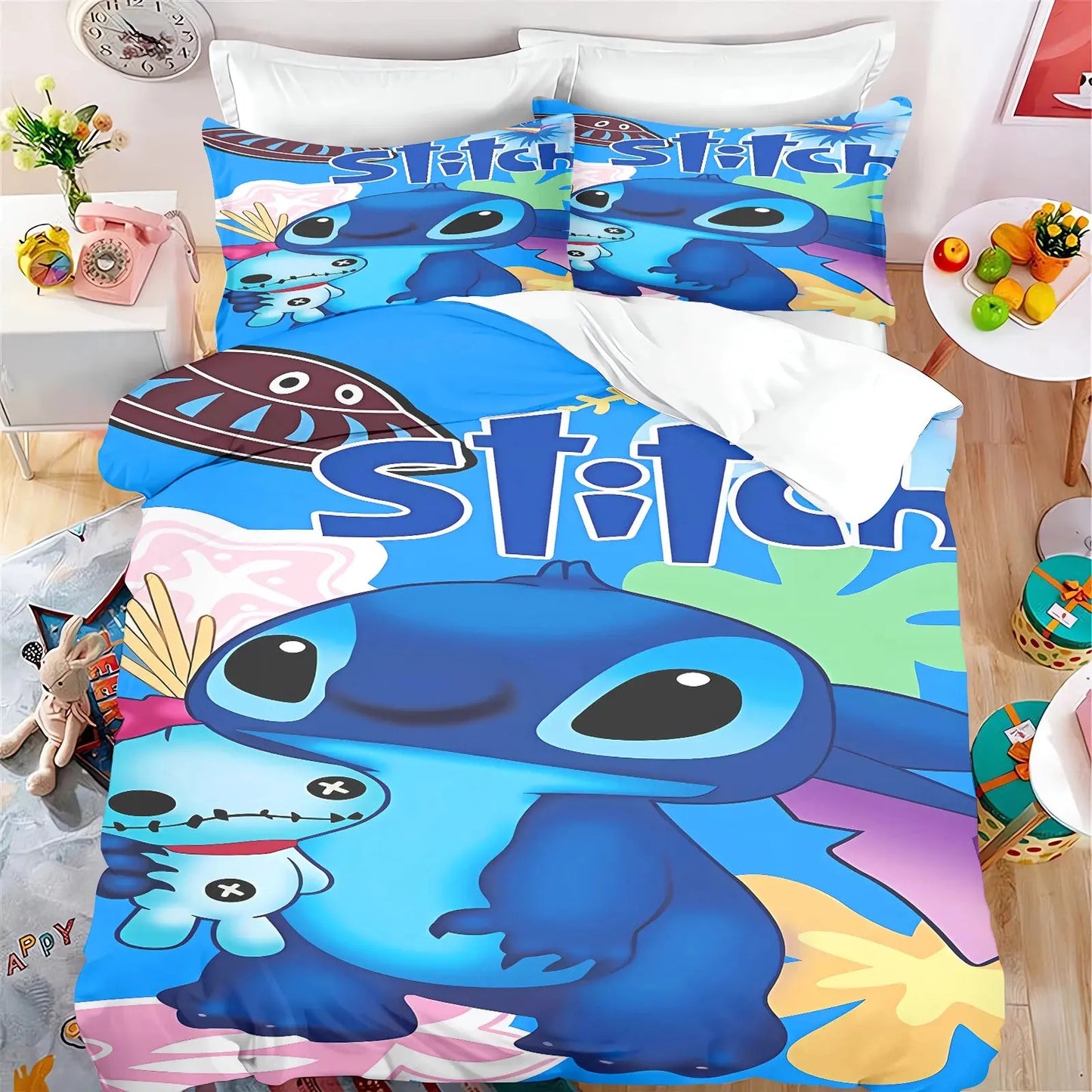 Stitch Bedding Set – Anime Duvet Cover Trikidsworld
