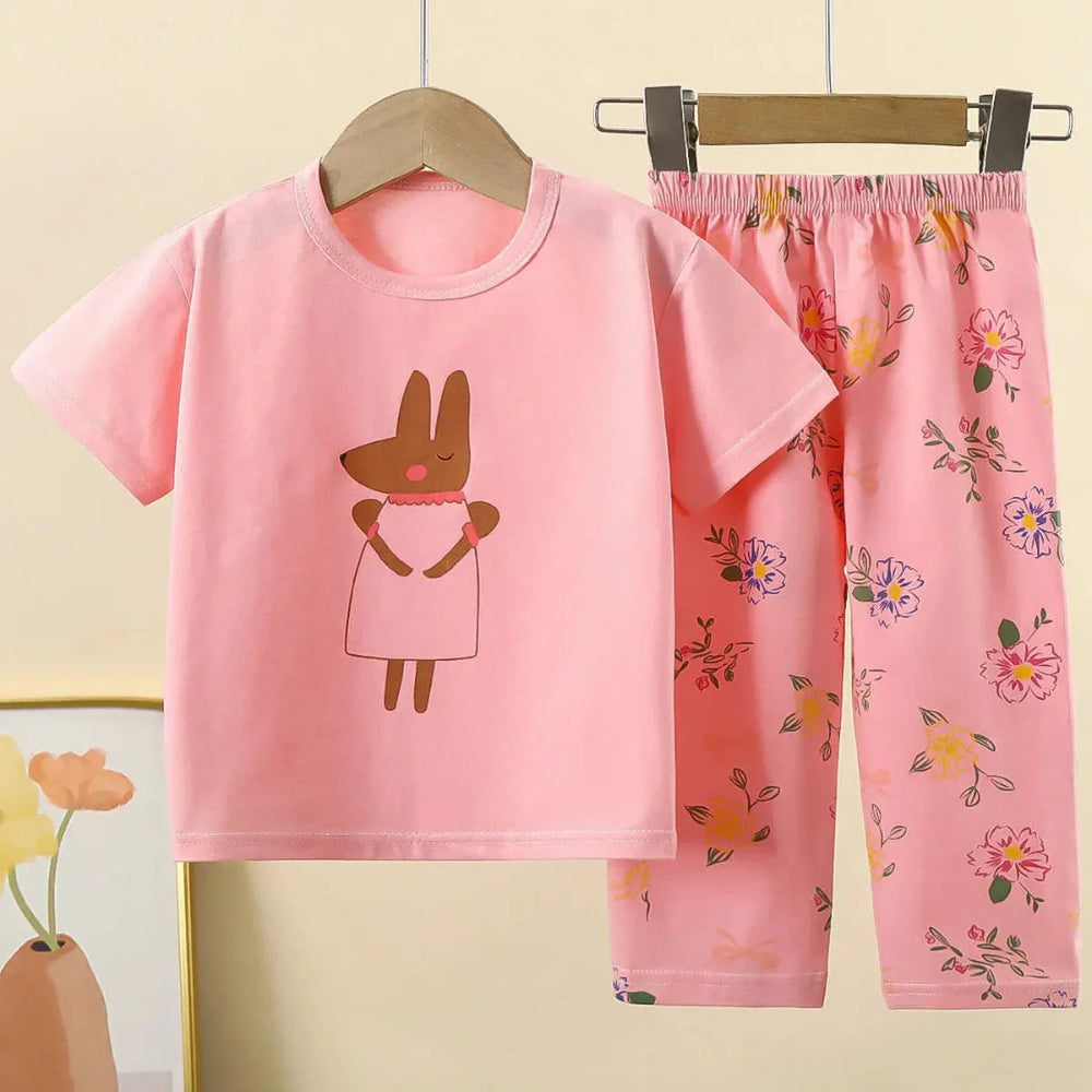 Children Underwear Set Pure Cotton Summer Autumn New Boys Long-sleeved Pajamas Girls Home Clothing Children's Clothing Trikidsworld
