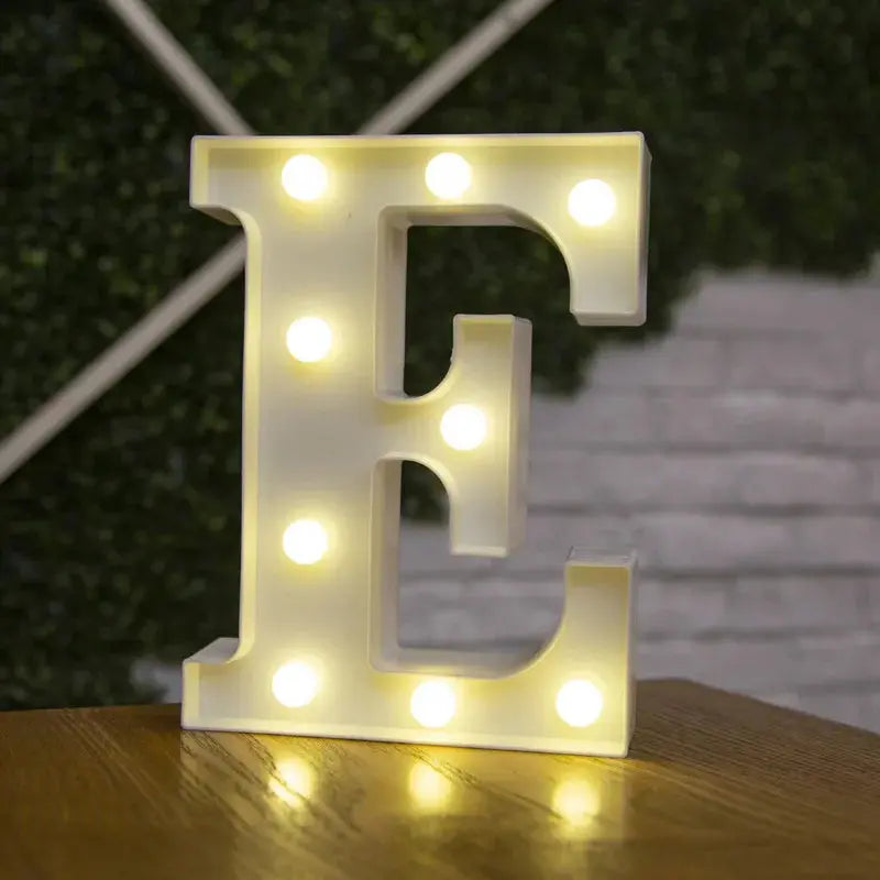 Alphabet Letter LED Lights Luminous Number Lamp Decor  Battery Night Light for home Wedding Birthday Christmas party Decoration Trikidsworld