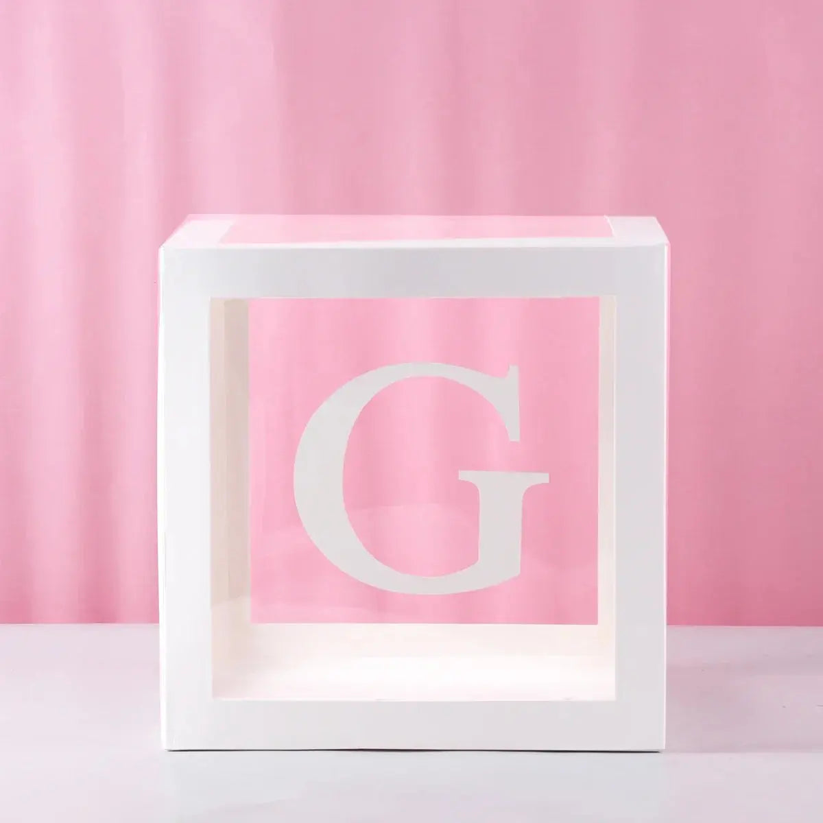 27/25cm Custom Transparent Letter Box A-Z Baby Shower Girl 1st Birthday Party Decoration Kids Wedding Birthday Balloon DIY Box Trikidsworld