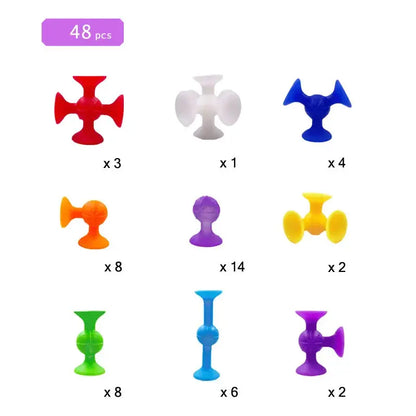 Suction Cup Building Blocks Trikidsworld
