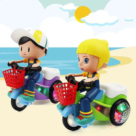 Stunt Tricycle Rotating Dance Universal Toy Electric Bicycle Colorful Lights Music Toy Car Male and Female Gifts Trikidsworld