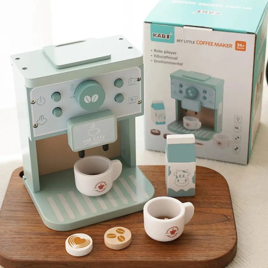 Children's Wooden Tea Set Playset – Pretend Kitchen Toy Trikidsworld