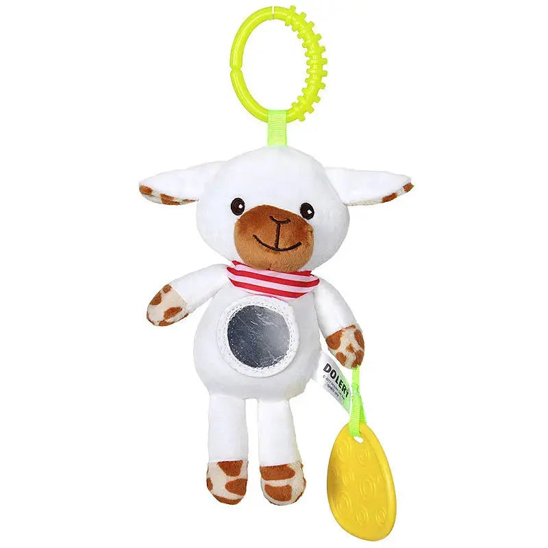 Baby Sensory Hanging Rattles Soft Learning Toy Plush Animals Stroller Infant Car Bed Crib with Teether for Bebe Babies Toddlers Trikidsworld